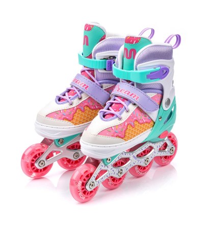 Inline riedučiai Meteor 4in1 Cream S 30-33 10141, Poilsio reikmenys, Turizmas, Meteor