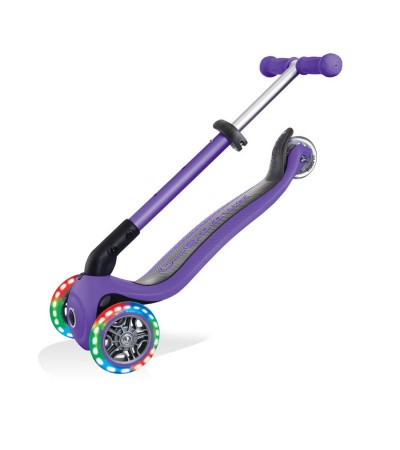 3-paspirtukas Globber Sulankstomi žibintai Violet Jr 437-103, Poilsio reikmenys, Turizmas, Globber