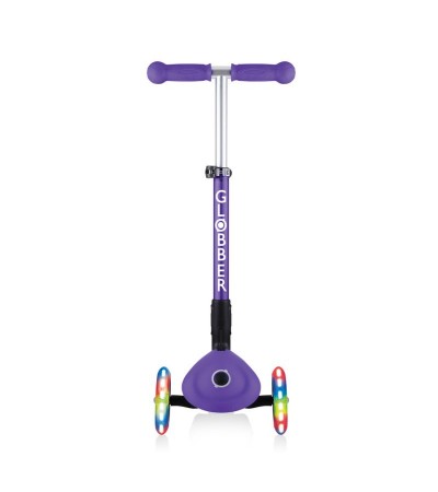 3-paspirtukas Globber Sulankstomi žibintai Violet Jr 437-103, Poilsio reikmenys, Turizmas, Globber