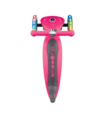 3-wheel scooter Globber Foldable Lights Fuchsia Jr 437-110