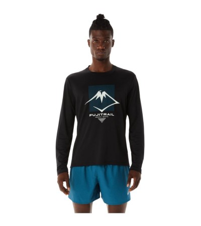 Marškinėliai Asics Fujitrail Logo LS Top M 2011C720-001, Lauko apranga, Sporto apranga ir avalynė, Asics