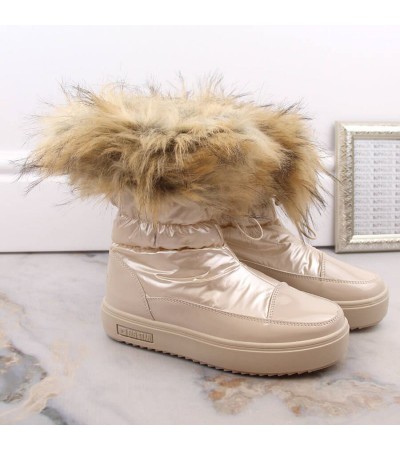 Big Star W INT1924B platform snow boots with fur, beige