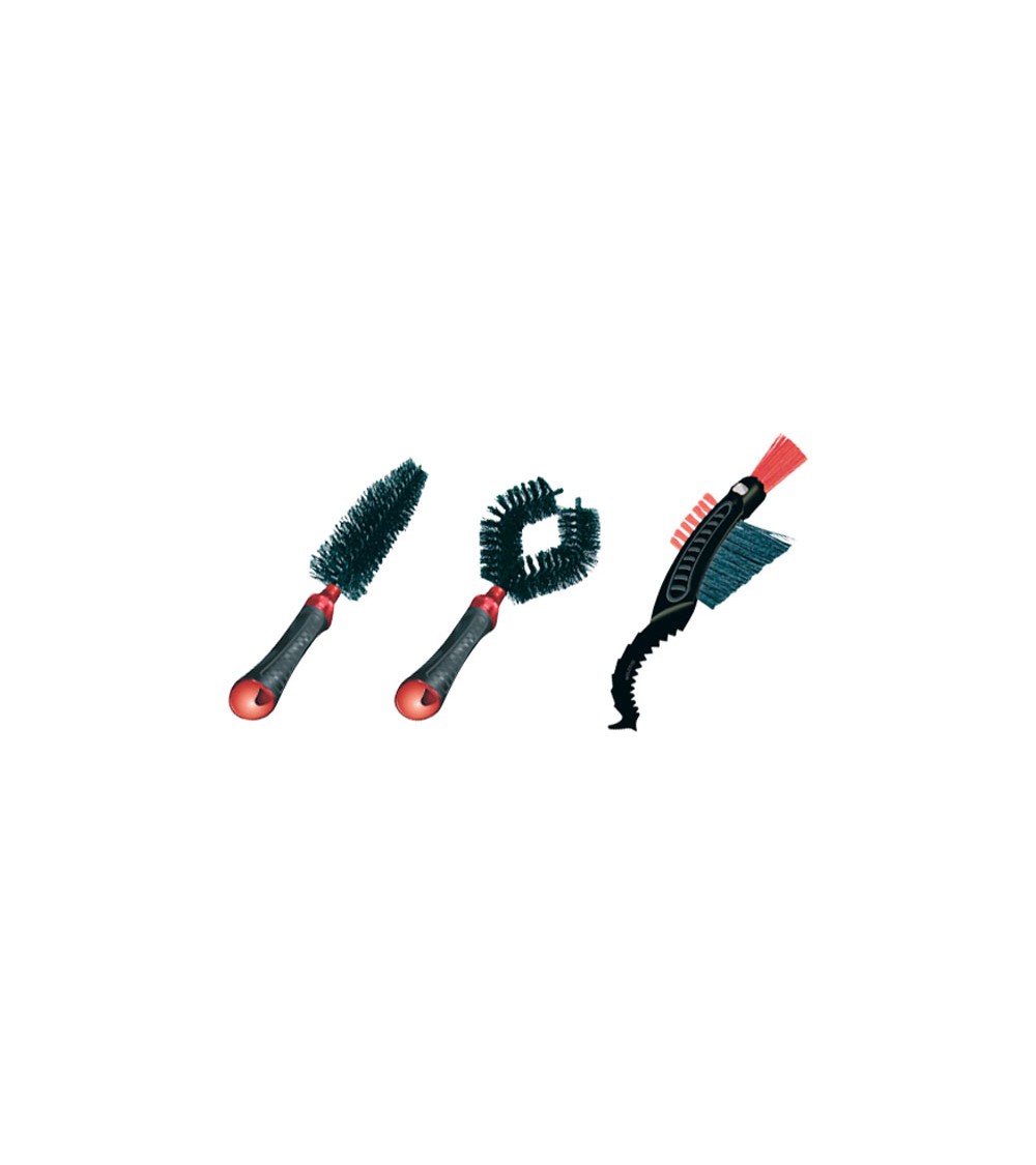 Zestaw szczotek napędu WELDTITE Brush Set, 3szt. (Ząbkowana, Stożkowa, Diamentowa)