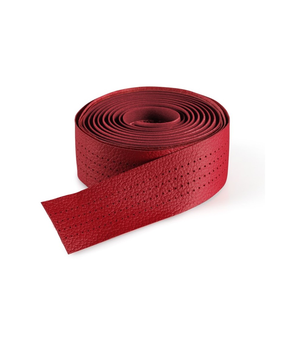 Owijka na kierownicę SELLE ITALIA SMOOTAPE Classica, 2,5mm, Żel, Perforowana skóra, Czerwona (NEW)