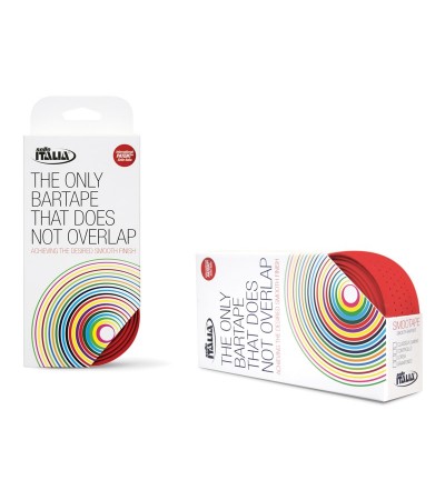 Owijka na kierownicę SELLE ITALIA SMOOTAPE Classica, 2,5mm, Żel, Perforowana skóra, Czerwona (NEW)