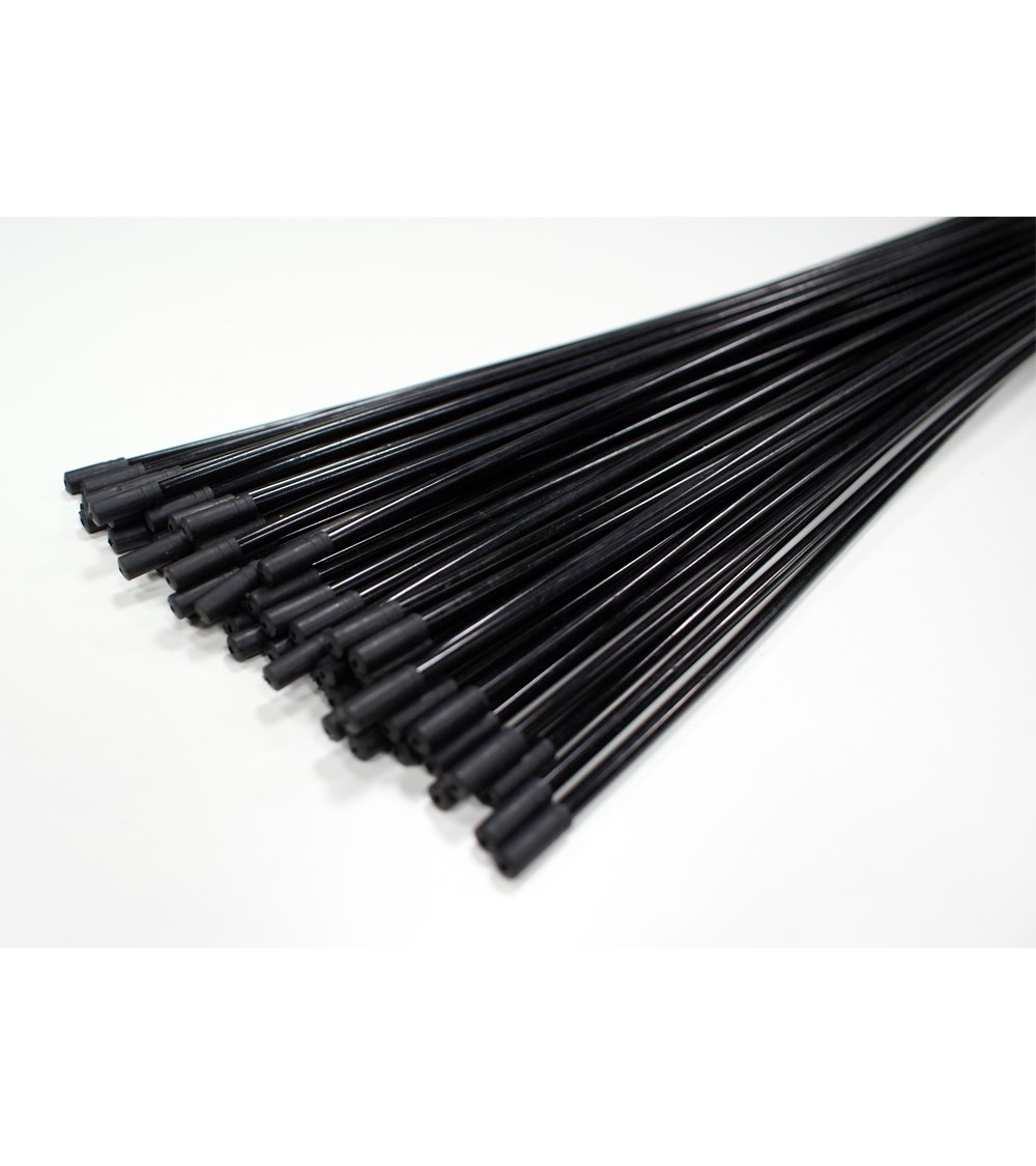 Pancerz przerzutki CLARK'S SP4 z teflonem 4mm x 600mm + 2 końcówki CX20 czarny opakowanie 50 szt.