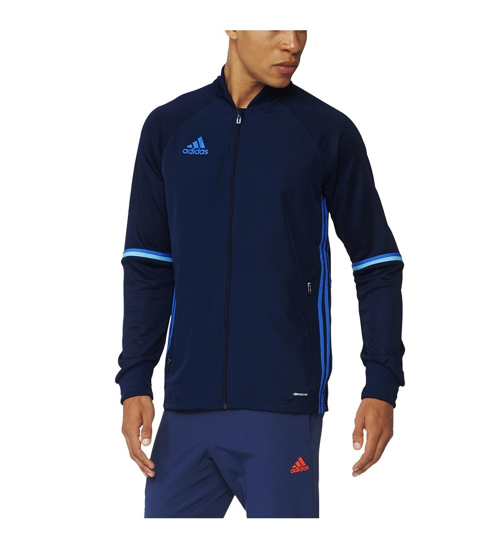 BLUZA adidas CONDIVO 16 TRAINING TOP granatowo/niebieska /AB3066