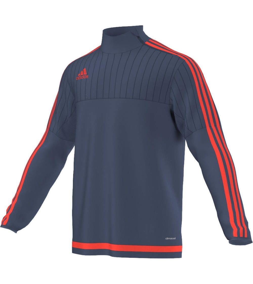 BLUZA adidas TIRO 15 TRAINING TOP granatowo/czerwona /S27113