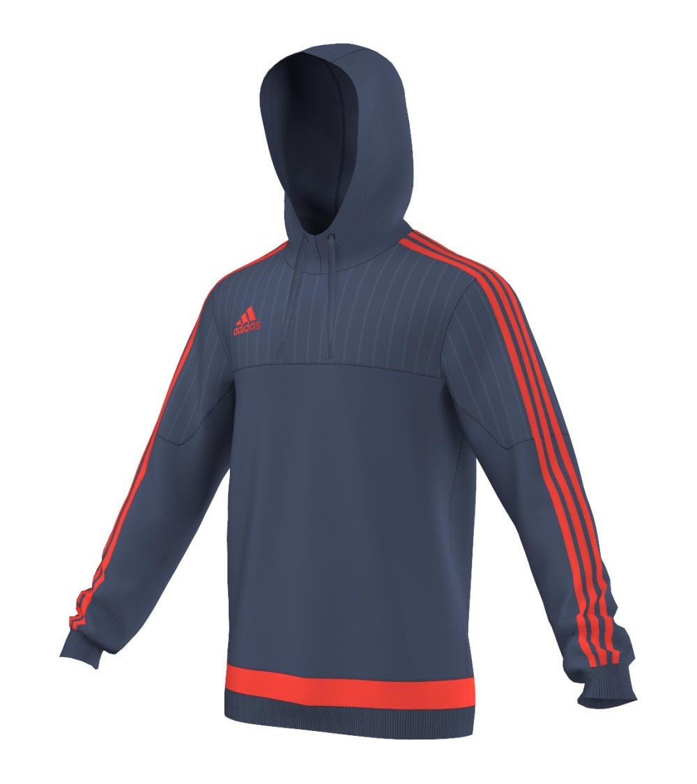 BLUZA adidas TIRO 15 HOOD granatowa /S27116