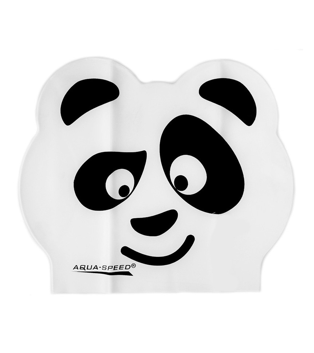 Czepek pływacki Aqua-Speed Zoo Latex Panda 116 biały