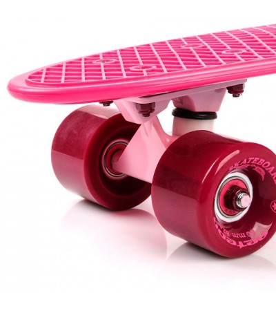 Deskorolka Meteor plastikowa raspberry 23698