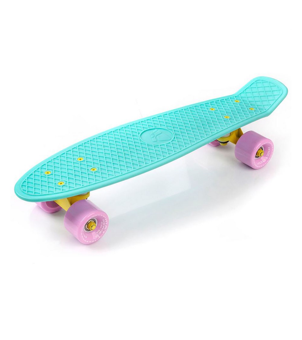 Deskorolka Meteor plastikowa Matt minth pink pink and yellow 23718