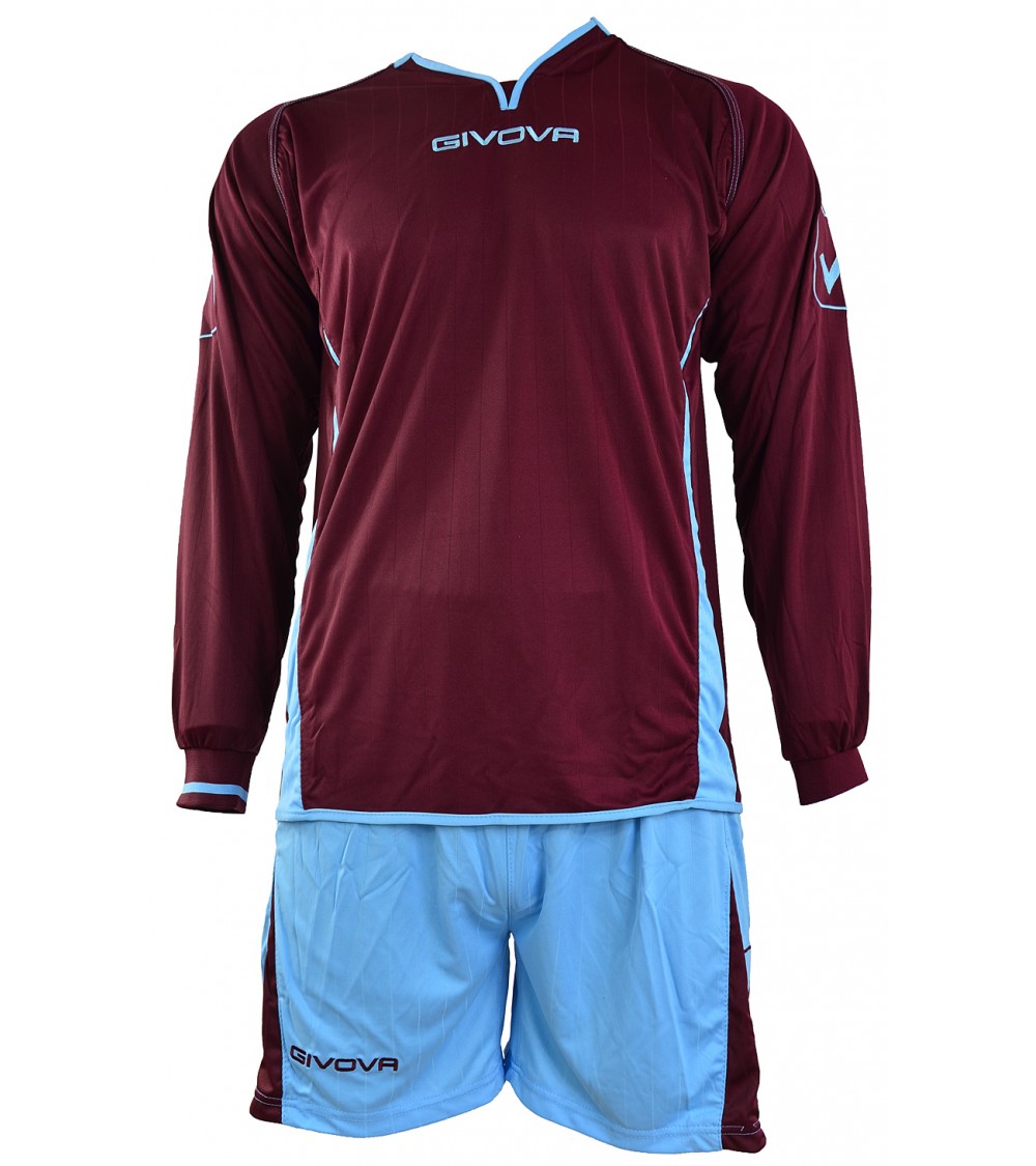 GIVOVA KOMPLET LEAGUE BORDOWO-BŁĘKITNY