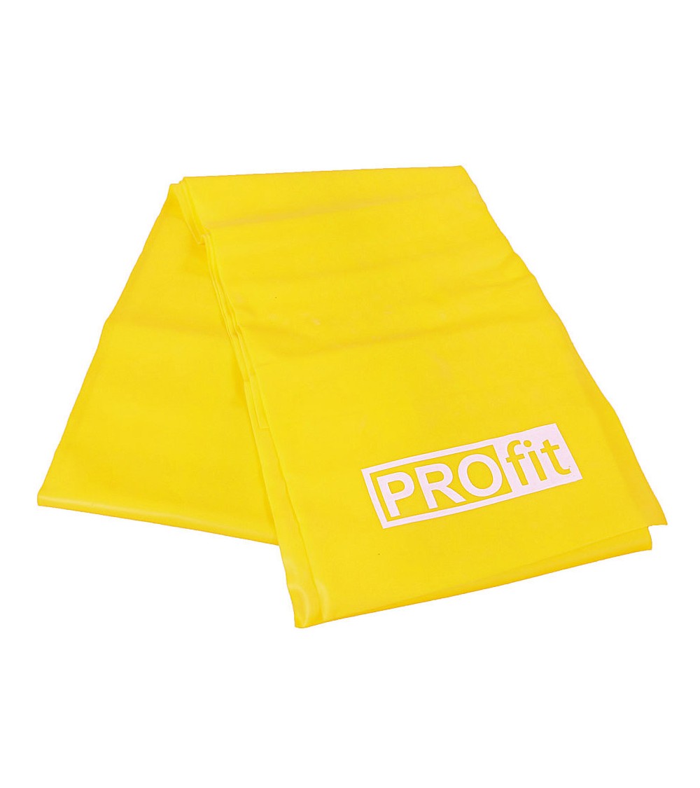 Guma Fitness Profit Long Light 200x15x0,35cm żółta DK 2227