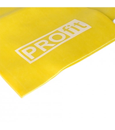 Guma Fitness Profit Long Light 200x15x0,35cm żółta DK 2227
