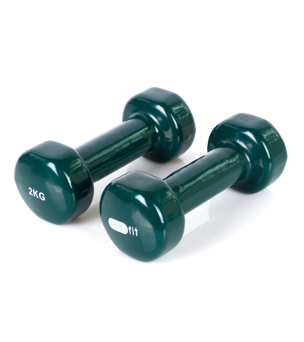 Hantle winylowe Profit zielone 2x2 kg DK 4102