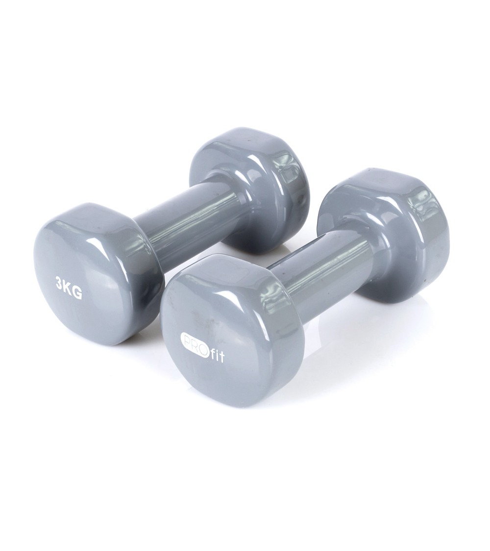 Hantle winylowe Profit szare 2x3 kg DK 4102