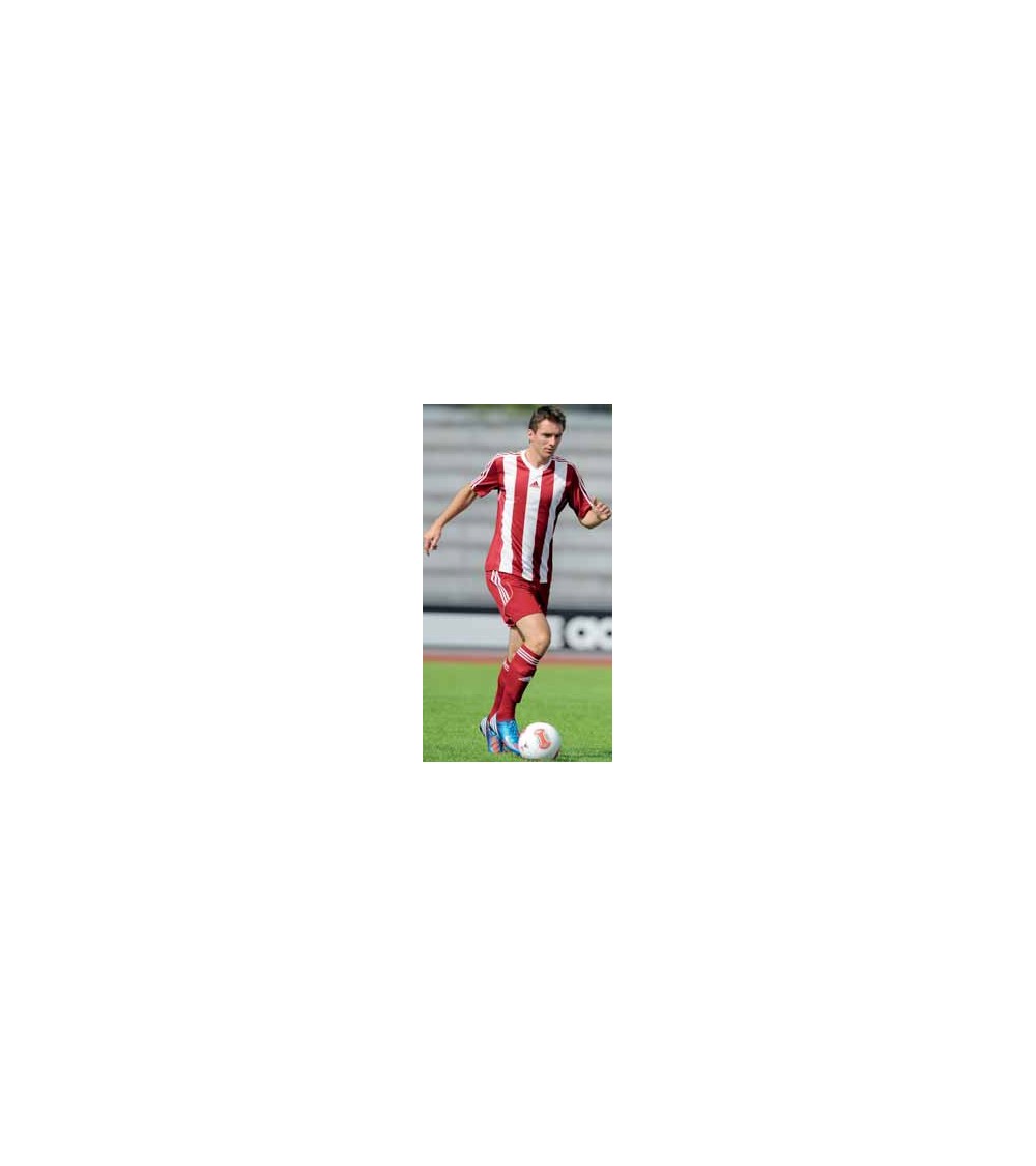 KOSZULKA ADIDAS STRIPED ESTRO13 JR CZERWONO-BIAŁA roz 164cm /Z56964