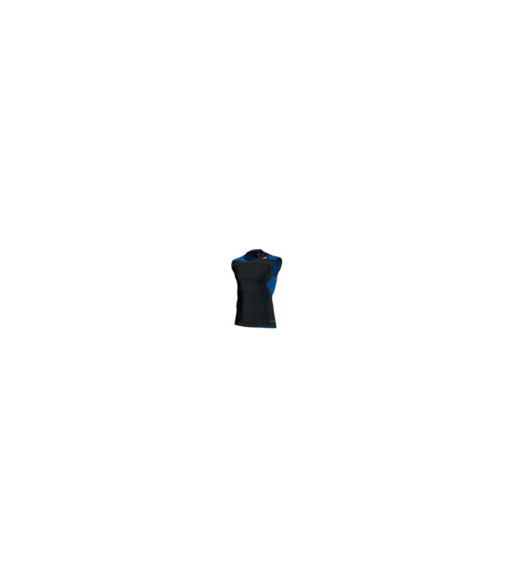 KOSZULKA ADIDAS bez rękawów Techfit Cool czarno-niebieska /D81297 roz.L