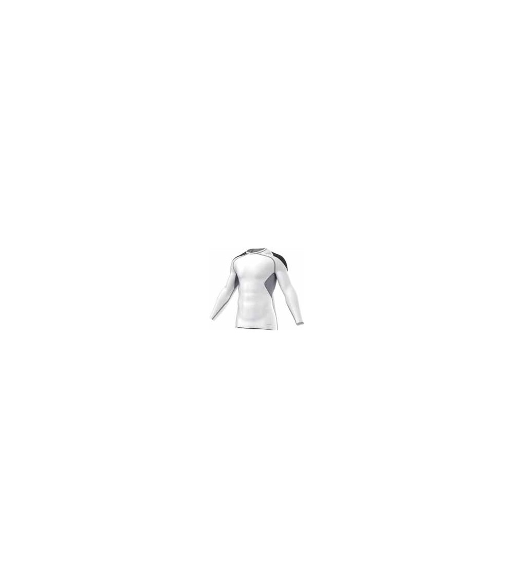 KOSZULKA ADIDAS z długim rękawem Techfit Cool biało-czarna /D81306 roz.2XL