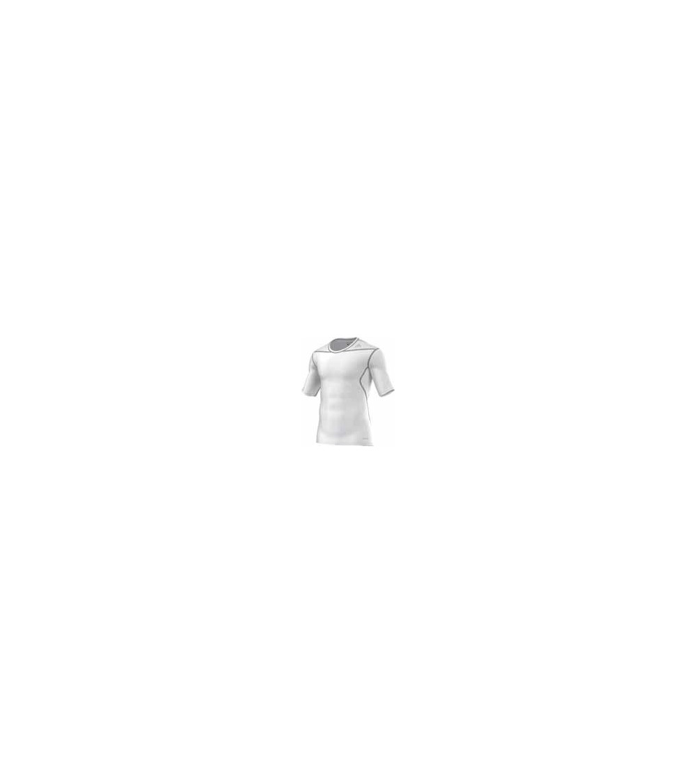 KOSZULKA ADIDAS z krótkim rękawem Techfit Base biała /D82087 roz.XS