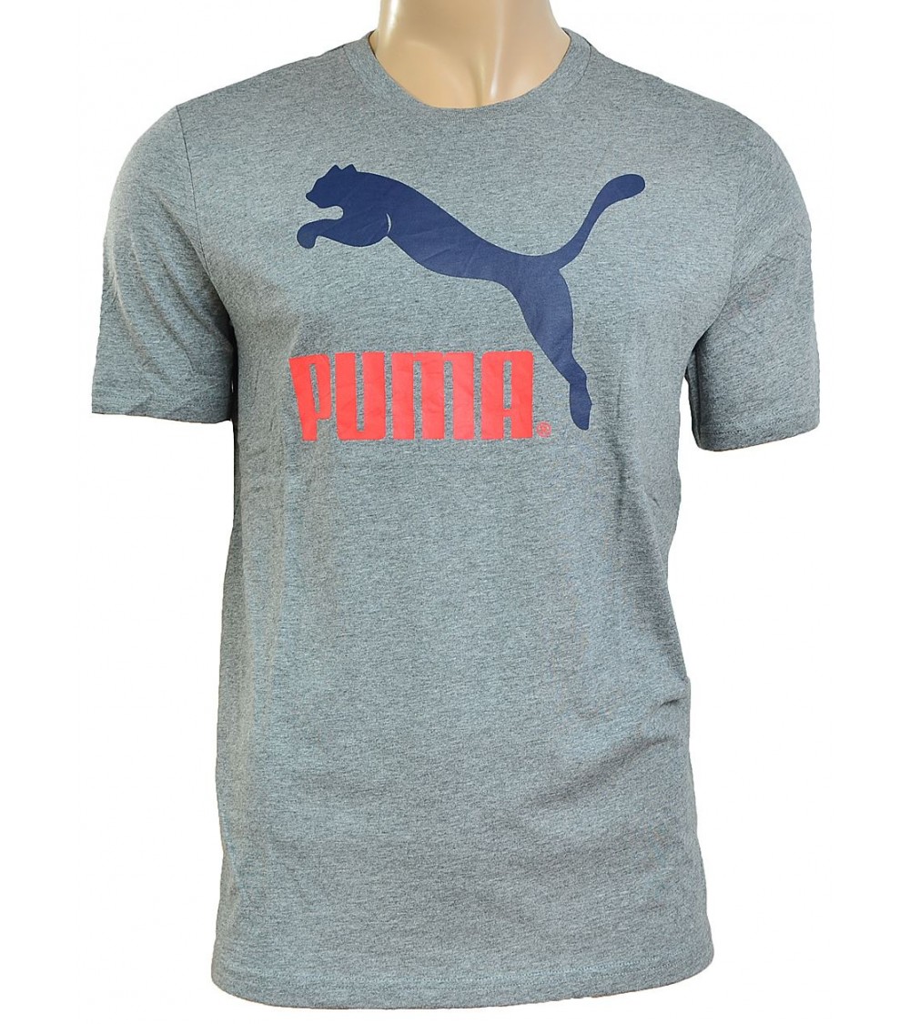 KOSZULKA PUMA HERITAGE NO 1 LOGO TEE szara /568554 03