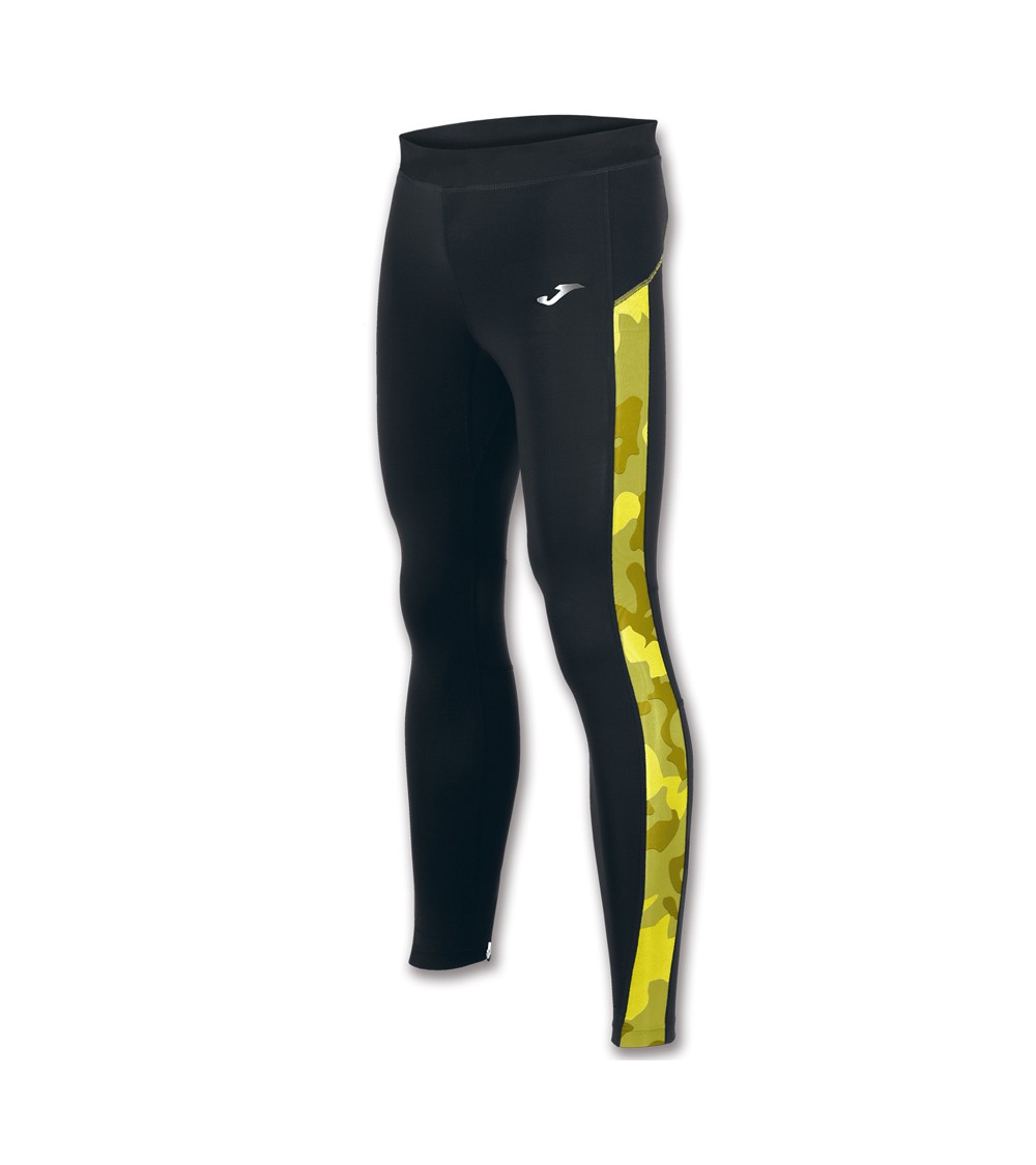 Legginsy damskie Joma Long Olimpia czarno żółte 100140.109