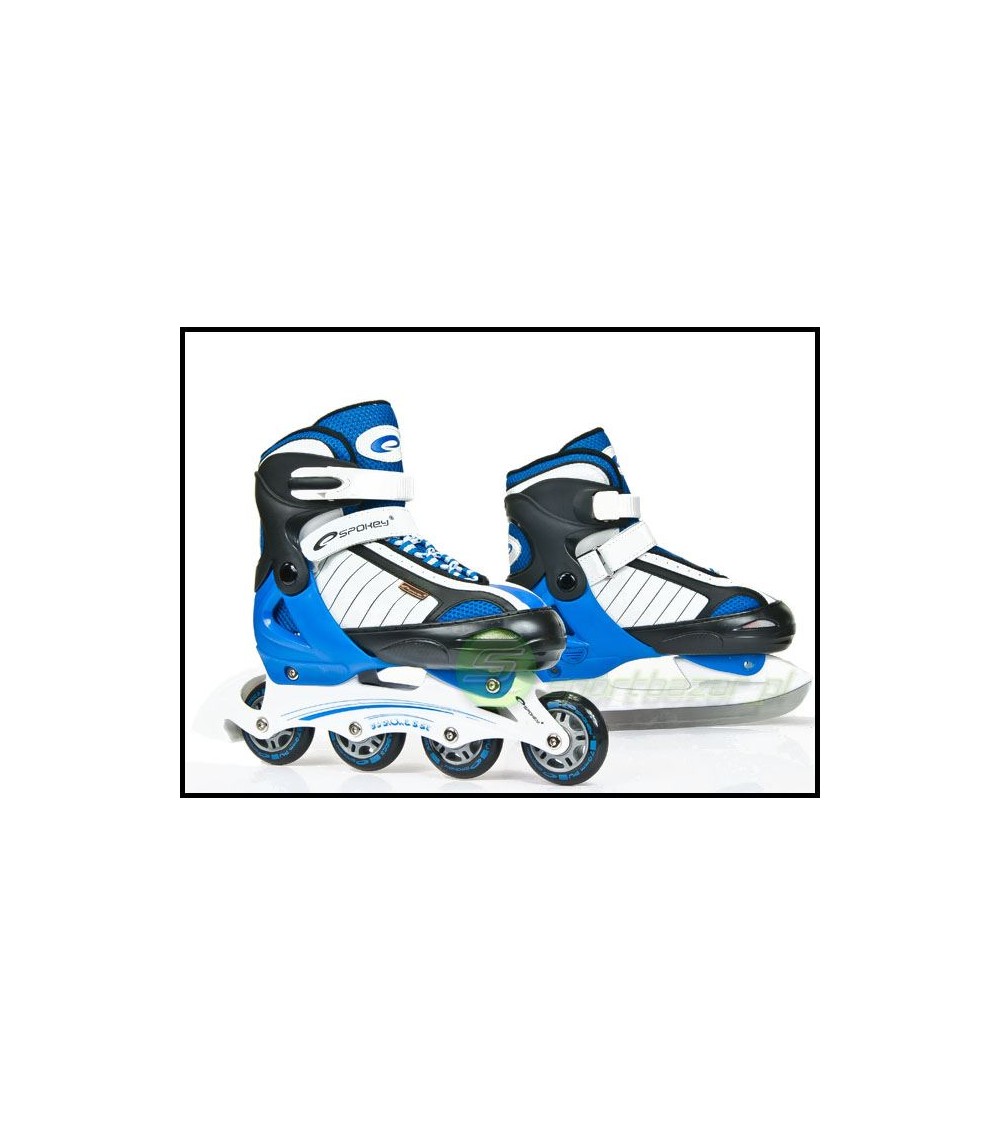 ŁYŻWOROLKI SPOKEY 2 w 1 PIROUETTE NIEBIESKIE 88712