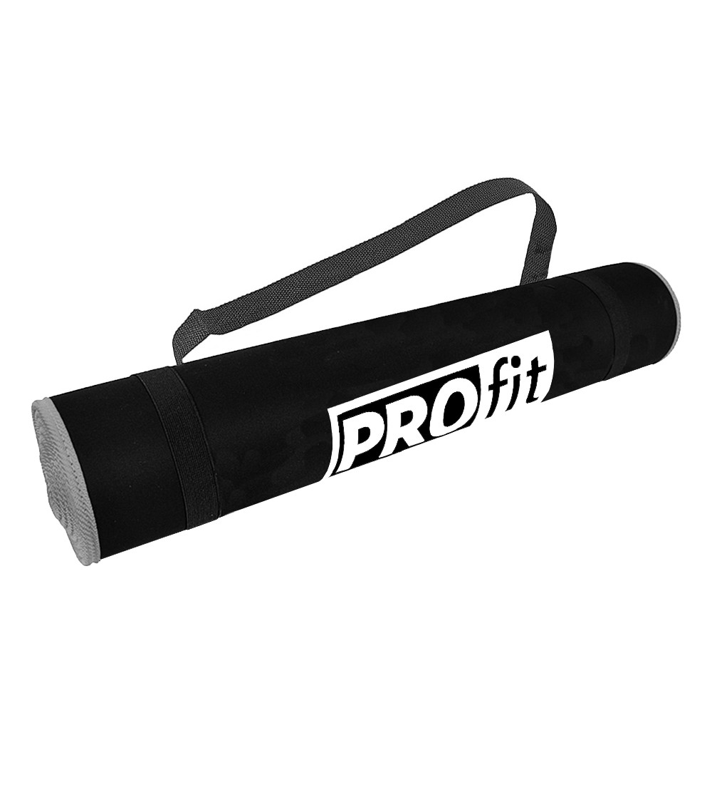 Mata do ćwiczeń Profit 180x60x0,6cm czarno-szara DK 705