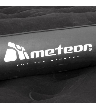 Materac welurowy Meteor Single 188x74x22cm czarny 44400