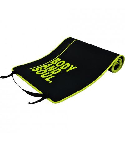Mata do ćwiczeń Profit Body and Soul 180x60x0,6cm czarna DK 705-N