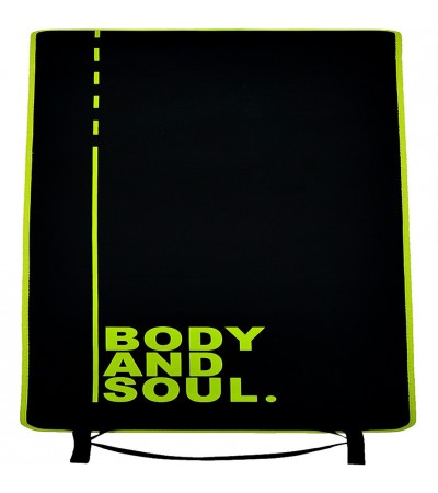 Mata do ćwiczeń Profit Body and Soul 180x60x0,6cm czarna DK 705-N