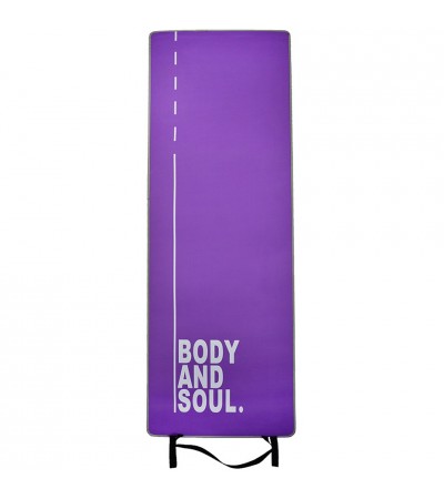 Mata do ćwiczeń Profit Body and Soul 180x60x0,6cm fioletowa DK 705-N