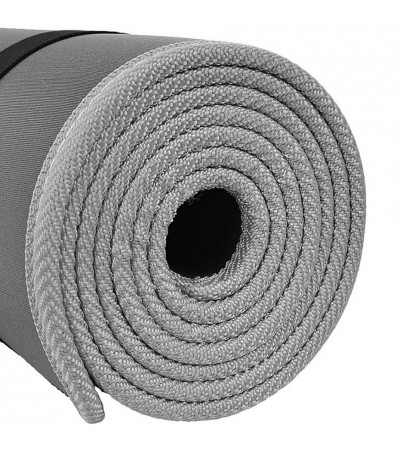Mata do ćwiczeń Profit Body and Soul 180x60x0,6cm szara DK 705-N