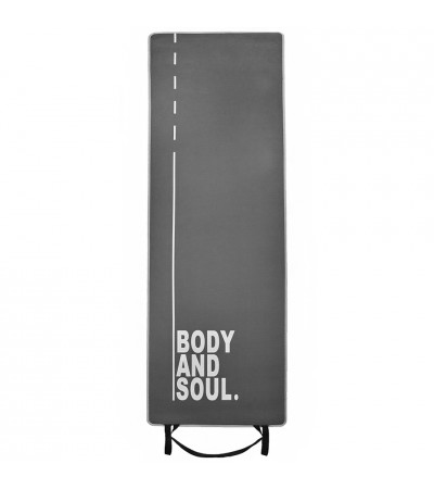 Mata do ćwiczeń Profit Body and Soul 180x60x0,6cm szara DK 705-N