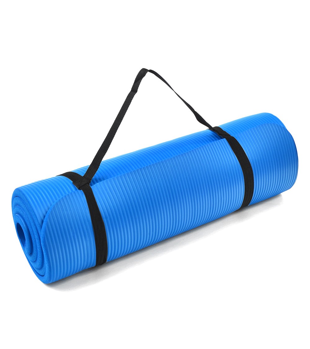 Mata Profit Fitness Pro NBR 180x60x1,5cm niebieska DK 2264