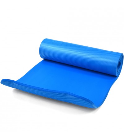 Mata Profit Fitness Pro NBR 180x60x1,5cm niebieska DK 2264