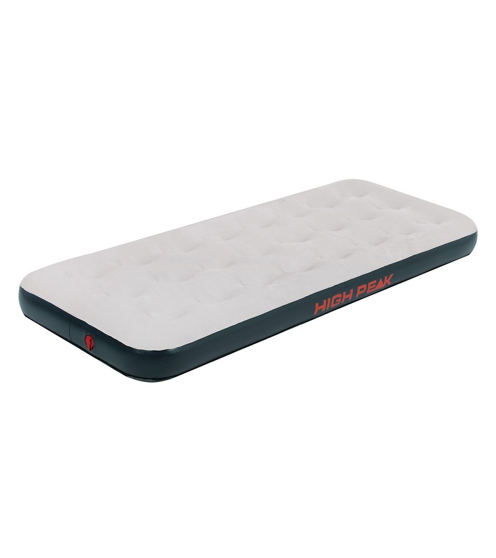 Materac welurowy jednoosobowy High Peak 185x74x20 cm szary 40032