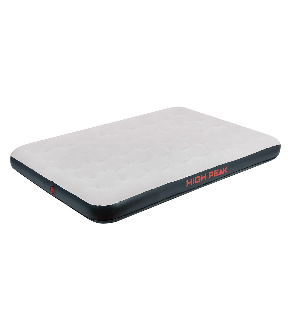 Materac welurowy dwuosobowy High Peak 197 cm x 138 cm x 20 cm szary 40034