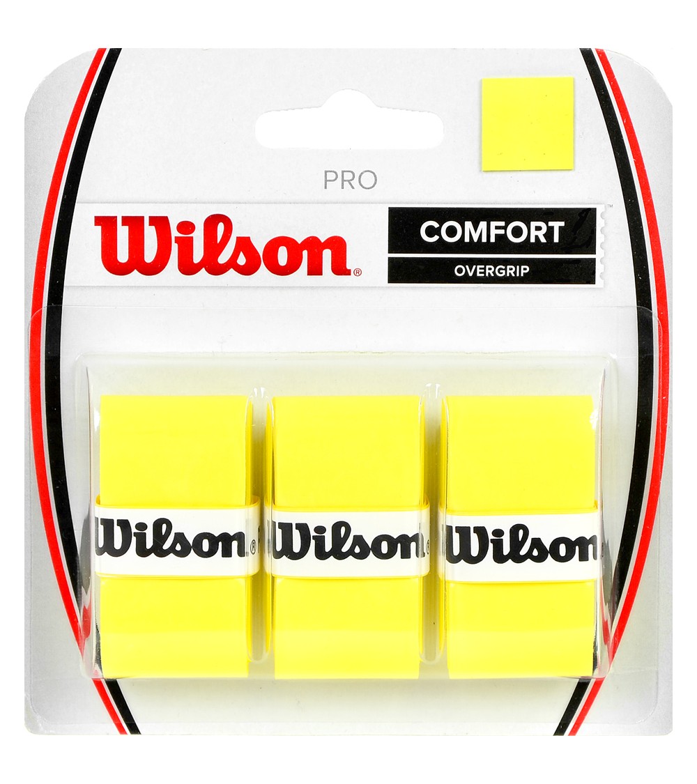 Owijka Wilson Pro Comfort Overgrip żółta 3szt WRZ4014YE
