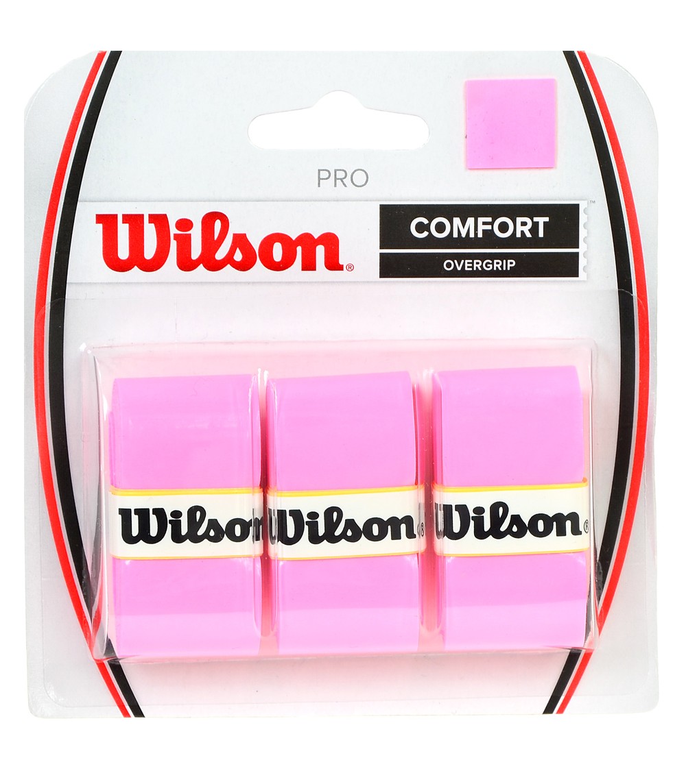 Owijka Wilson Pro Comfort Overgrip różowy 3szt WRZ4014PK