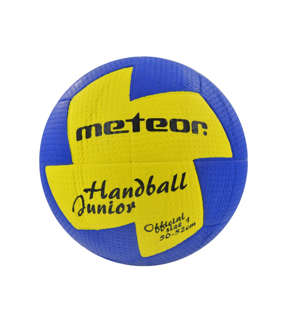 Piłka ręczna Meteor Nu Age JUNIOR 1 niebiesko-żółta 04063