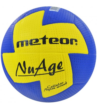 Piłka ręczna Meteor Nu Age JUNIOR 1 niebiesko-żółta 04063