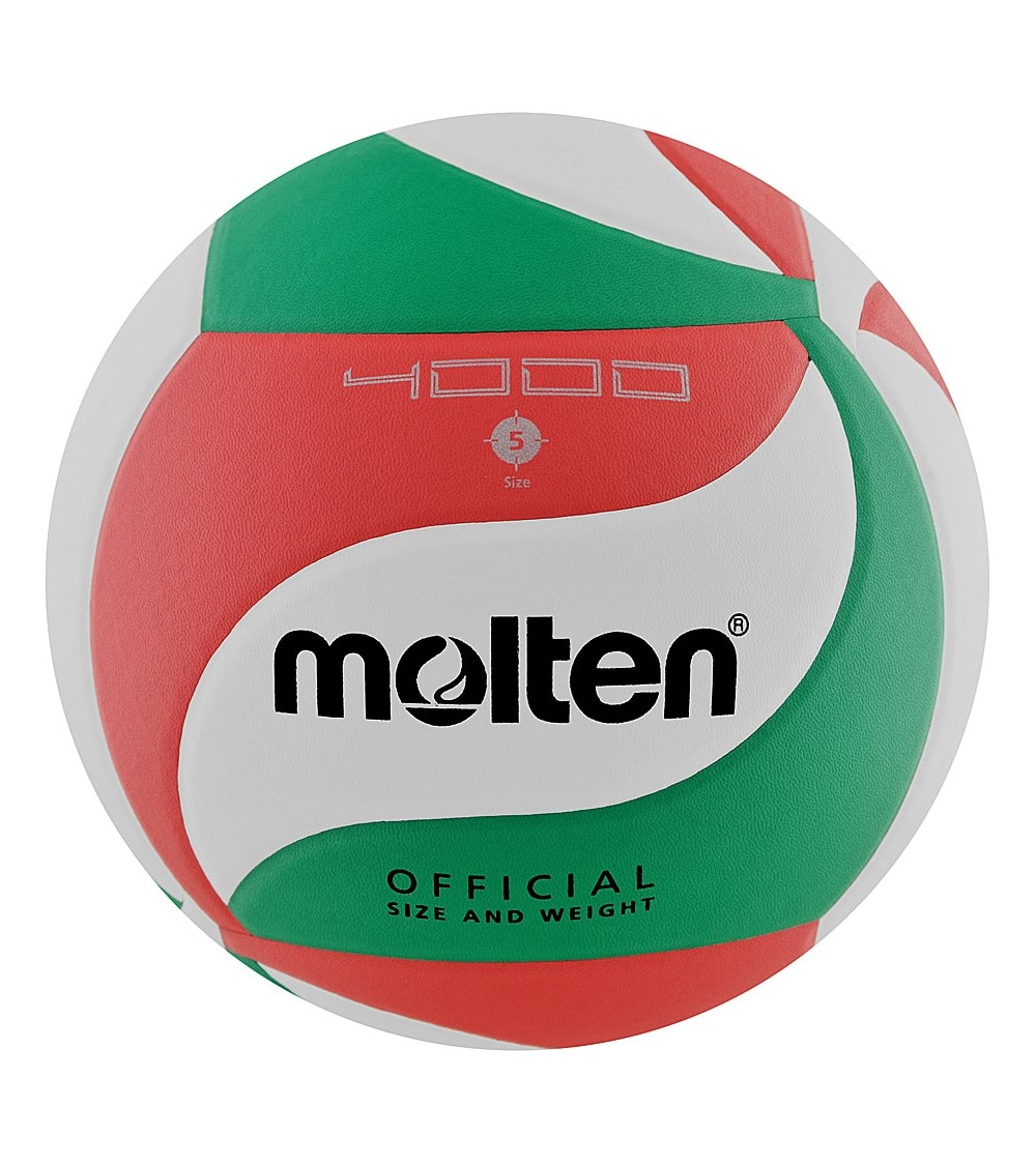 Piłka siatkowa Molten V5M4000-X/DE biało-czerwono-zielona