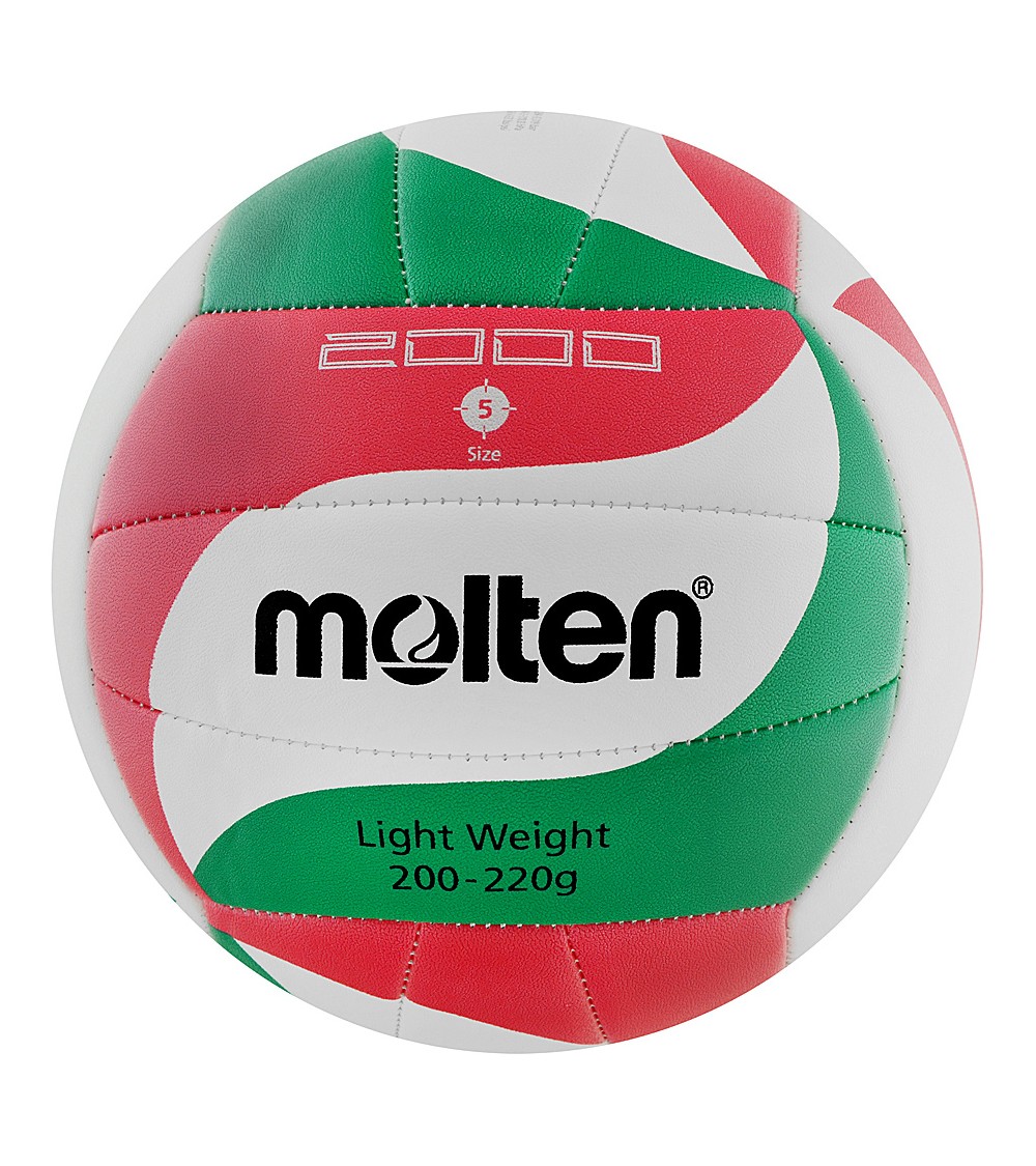Piłka siatkowa Molten V5M2000 Light biało-czerwono-zielona
