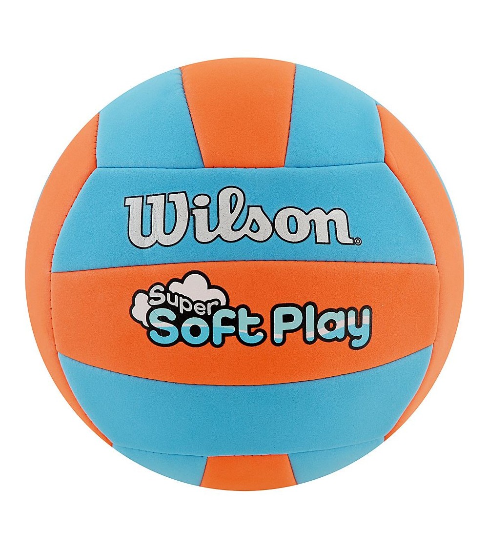 PIŁKA SIATKOWA WILSON SUPER SOFT PLAY niebiesko/pomarańczowa roz 5 /WTH3508XB