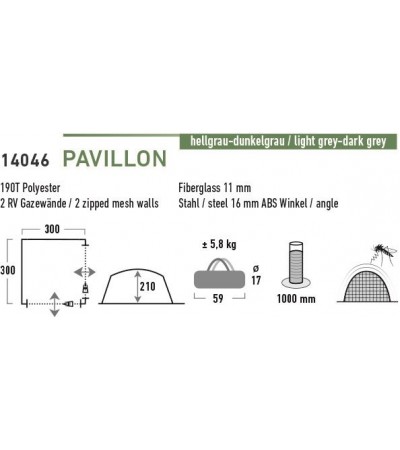 Pawilon High Peak Pavillon szary 14046