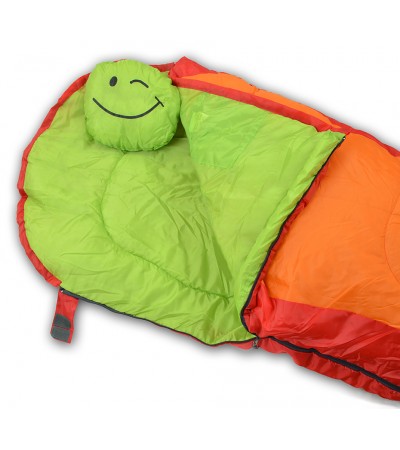 ŚPIWÓR HIGH PEAK FUNNY BOOGIE (170x70x45cm) pomarańczowo/zielony 23028