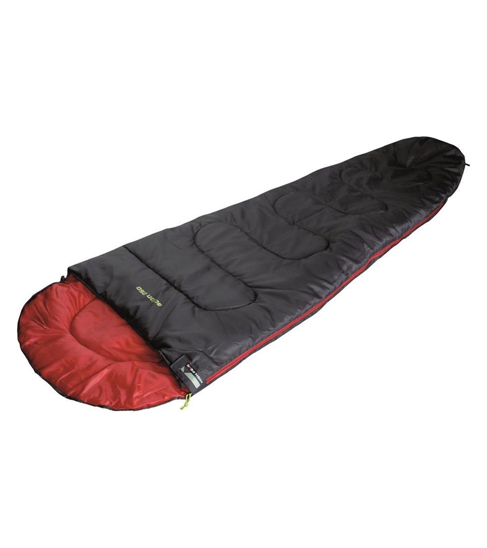 Śpiwór High Peak Action 250 225x80x50cm czarno-czerwony 20078