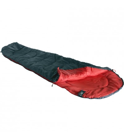 Śpiwór High Peak Action 250 (225x80x50cm) antracytowo czerwony 26022